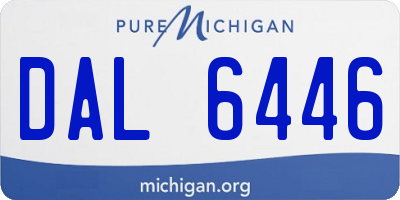 MI license plate DAL6446