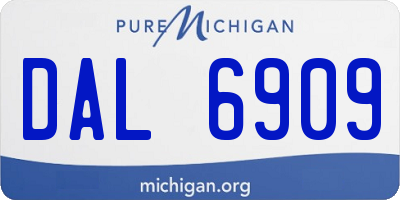 MI license plate DAL6909