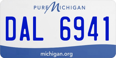 MI license plate DAL6941