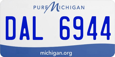 MI license plate DAL6944