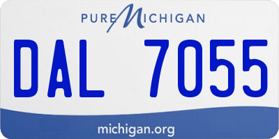 MI license plate DAL7055
