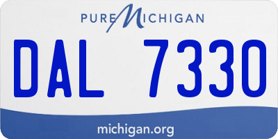 MI license plate DAL7330