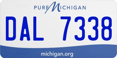 MI license plate DAL7338