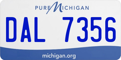 MI license plate DAL7356