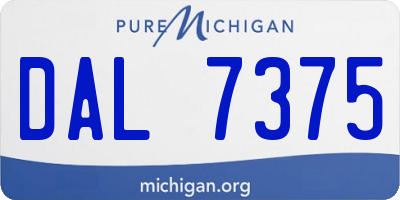 MI license plate DAL7375