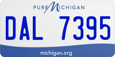 MI license plate DAL7395