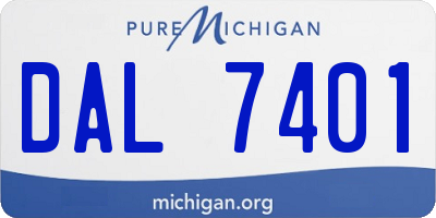 MI license plate DAL7401