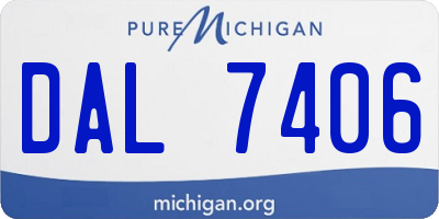 MI license plate DAL7406