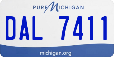 MI license plate DAL7411