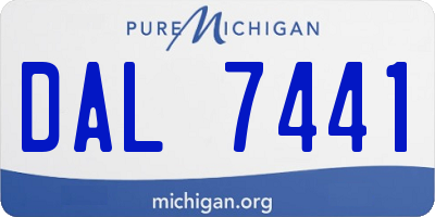 MI license plate DAL7441
