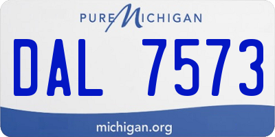 MI license plate DAL7573