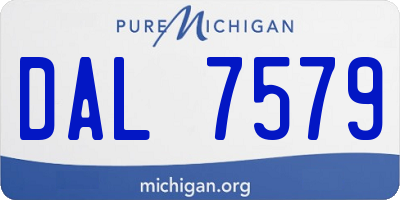 MI license plate DAL7579