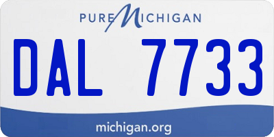 MI license plate DAL7733