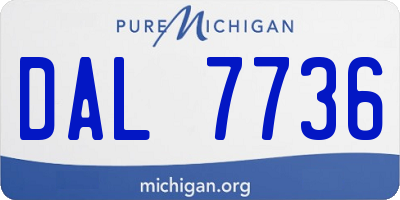 MI license plate DAL7736