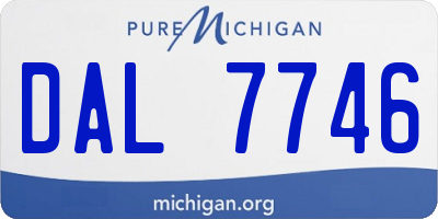 MI license plate DAL7746