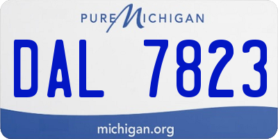 MI license plate DAL7823