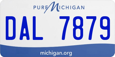 MI license plate DAL7879