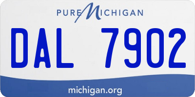 MI license plate DAL7902