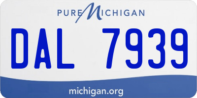 MI license plate DAL7939