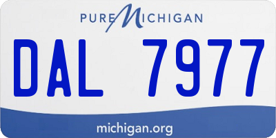 MI license plate DAL7977