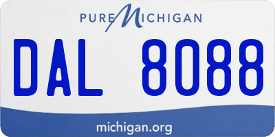 MI license plate DAL8088