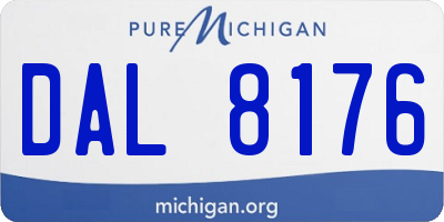 MI license plate DAL8176
