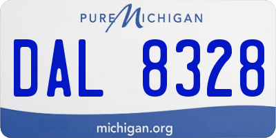 MI license plate DAL8328