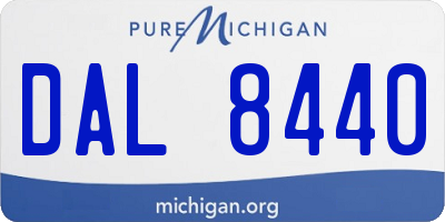 MI license plate DAL8440