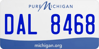 MI license plate DAL8468