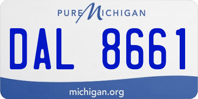 MI license plate DAL8661