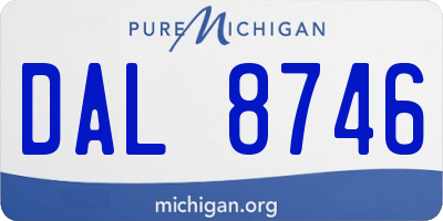 MI license plate DAL8746