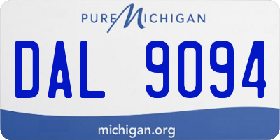 MI license plate DAL9094