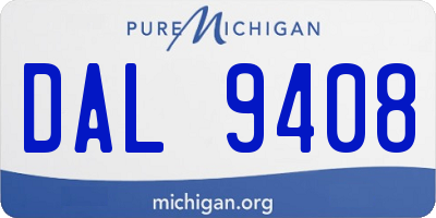 MI license plate DAL9408