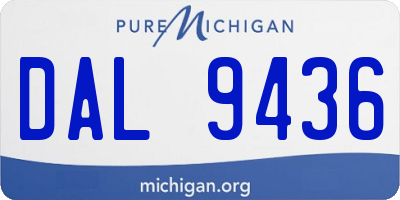 MI license plate DAL9436