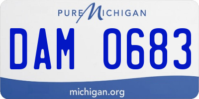 MI license plate DAM0683