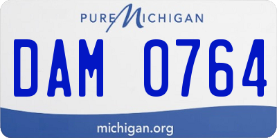 MI license plate DAM0764