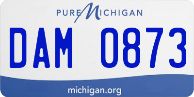MI license plate DAM0873