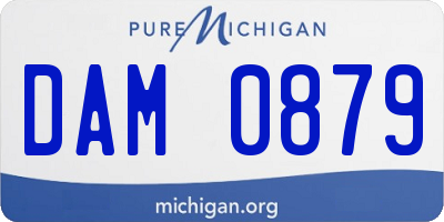 MI license plate DAM0879