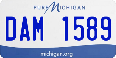 MI license plate DAM1589