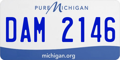 MI license plate DAM2146