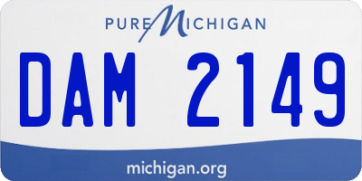 MI license plate DAM2149