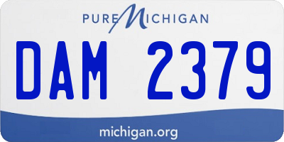 MI license plate DAM2379