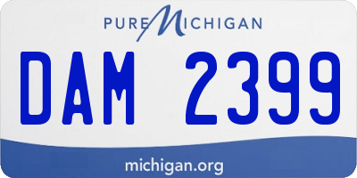 MI license plate DAM2399
