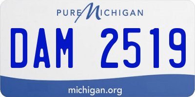 MI license plate DAM2519