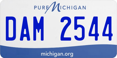 MI license plate DAM2544