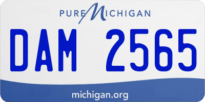 MI license plate DAM2565