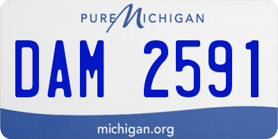 MI license plate DAM2591