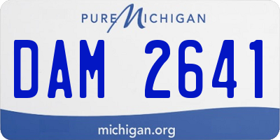 MI license plate DAM2641