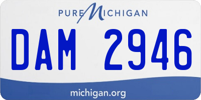MI license plate DAM2946