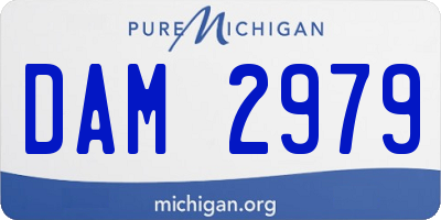 MI license plate DAM2979